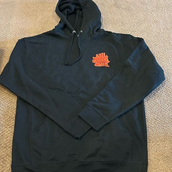 Anti Social Social Club Men’s Black with Red Logo Hooded Sweatshirt
